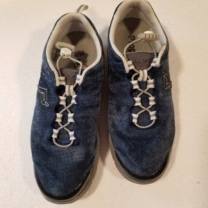 Prope't Womens Blue Suede Travel Walker Evo Walking Running Sneakers Size 7.5 WD
